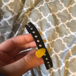 black studded choker